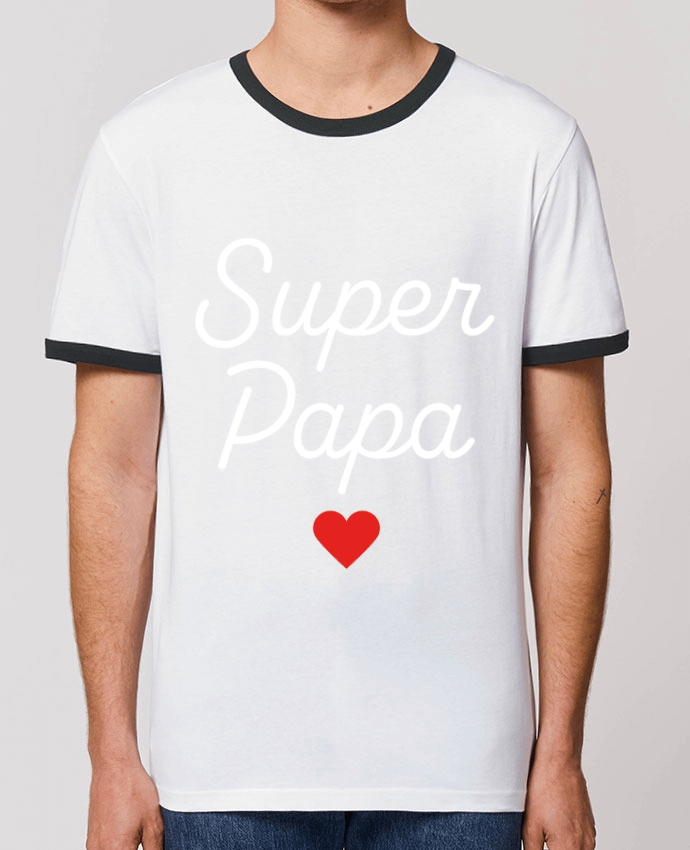 T-shirt Super Papa par Mademoiselle Polly