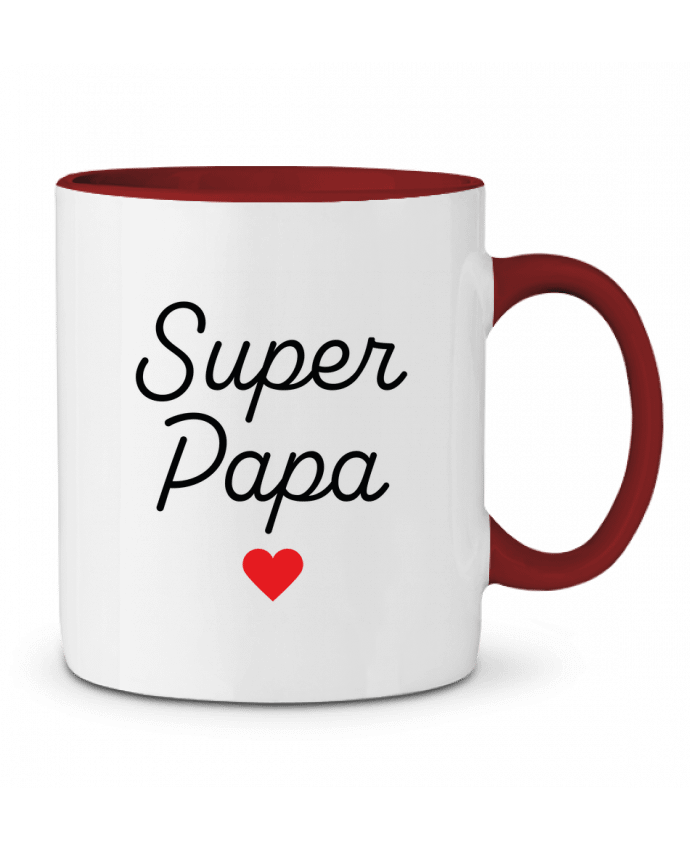 Mug bicolore Super Papa Mademoiselle Polly