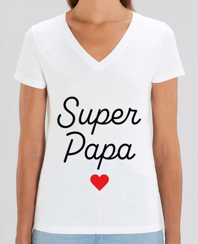 Tee-shirt femme Super Papa Par  Mademoiselle Polly