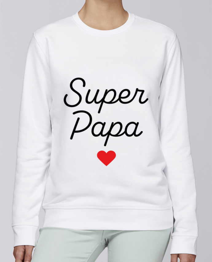 Sweatshirt Super Papa par Mademoiselle Polly