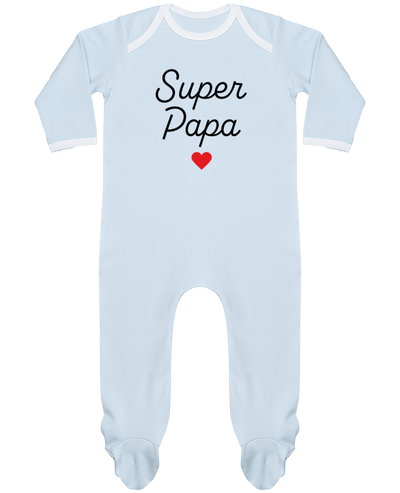 Body Pyjama Bébé Super Papa par Mademoiselle Polly