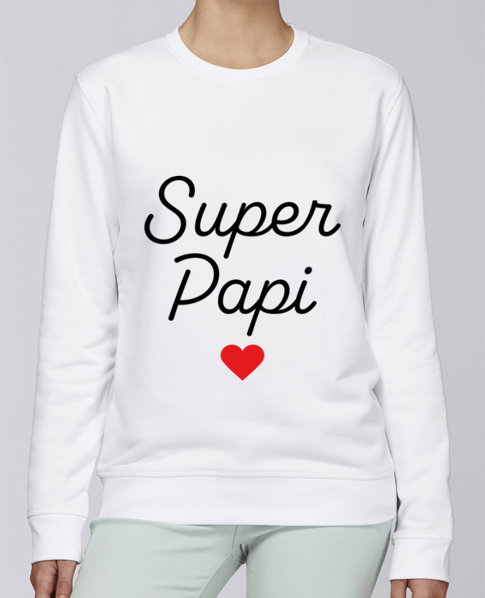 Sweatshirt Super Papi par Mademoiselle Polly