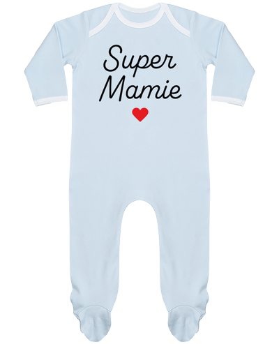 Body Pyjama Bébé Super Mamie par Mademoiselle Polly