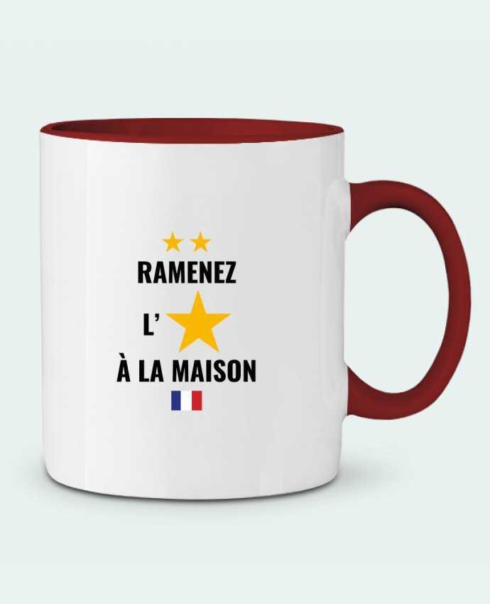 Mug bicolore Ramenez l'étoile à la maison Vixual