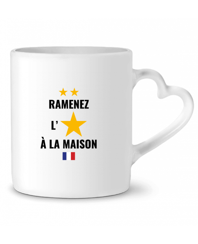 Mug coeur Ramenez l'étoile à la maison par Vixual