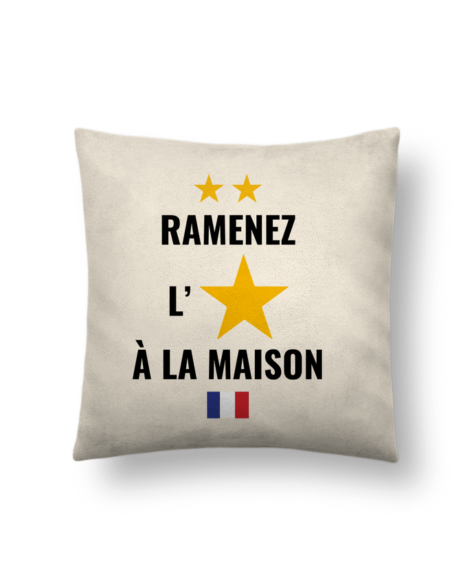 Coussin suédine Ramenez l'étoile à la maison par Vixual