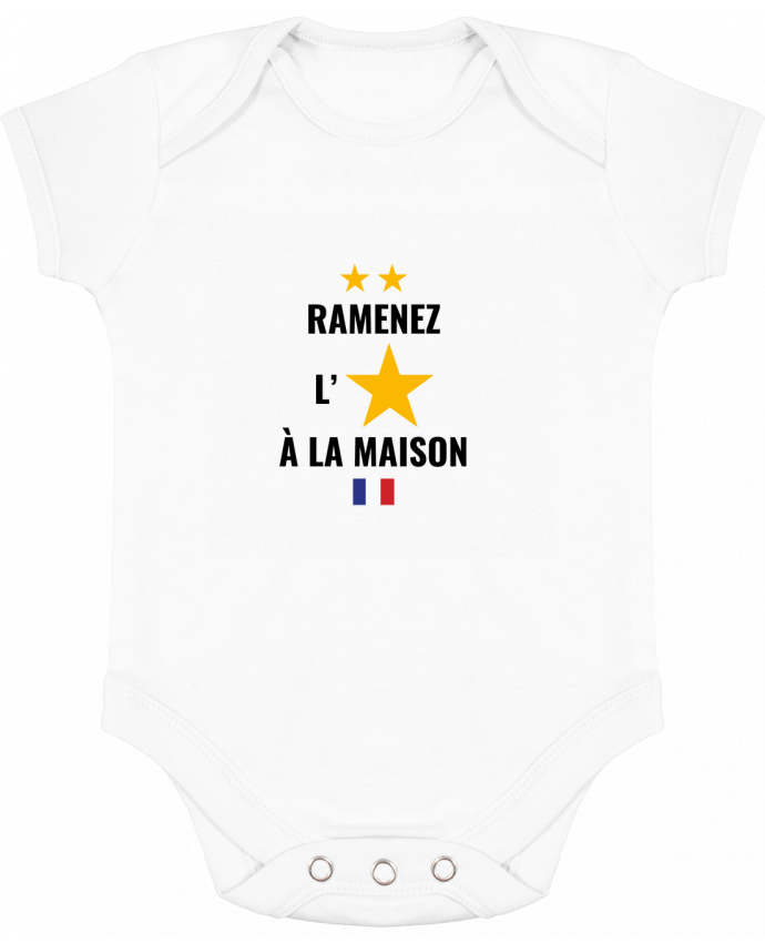 Body bébé manches contrastées Ramenez l'étoile à la maison par Vixual