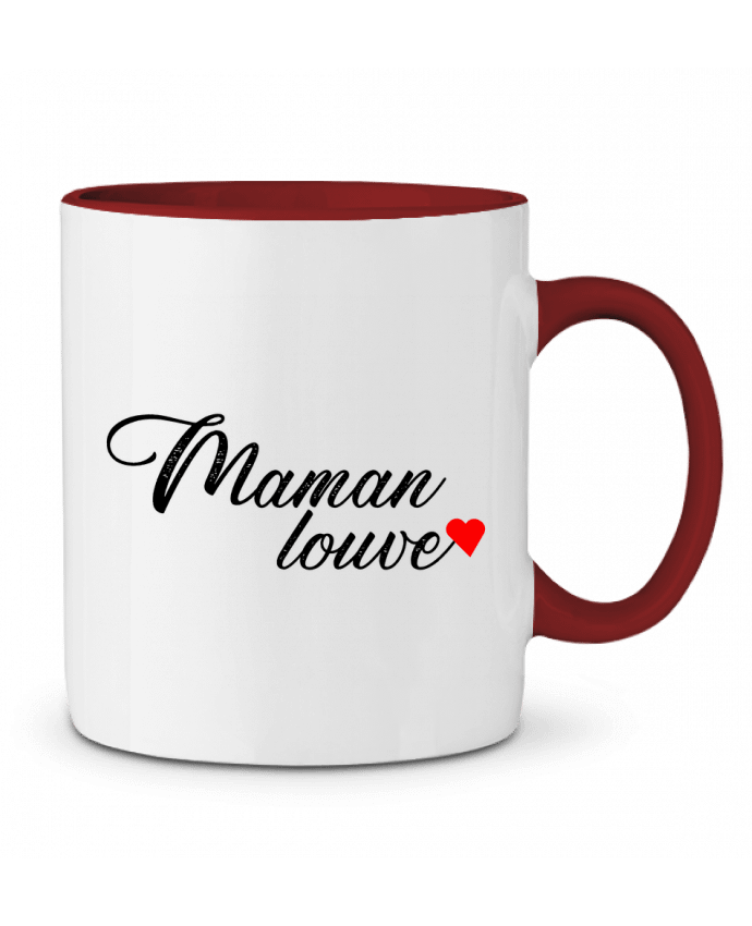 Mug bicolore maman louve Tosca_33