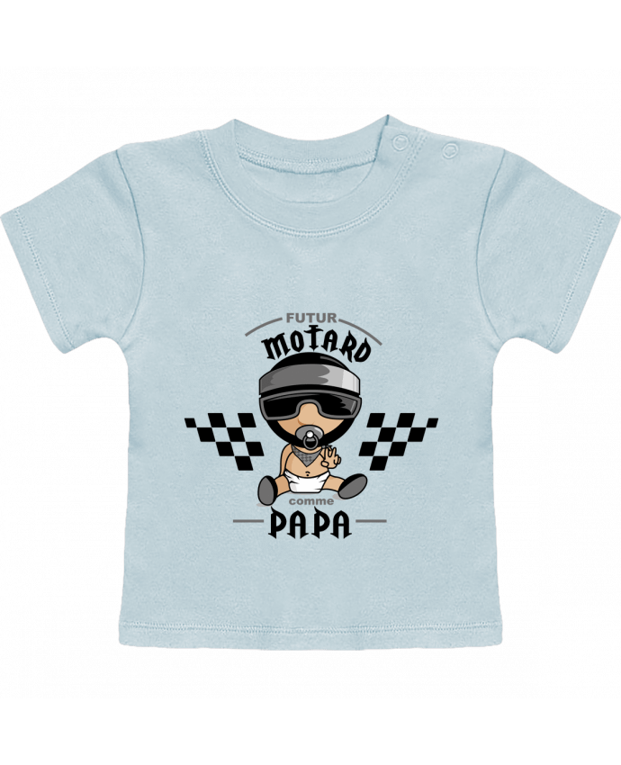 Camiseta Bebé Manga Corta Futur Motard Comme Papa manches courtes du designer GraphiCK-Kids