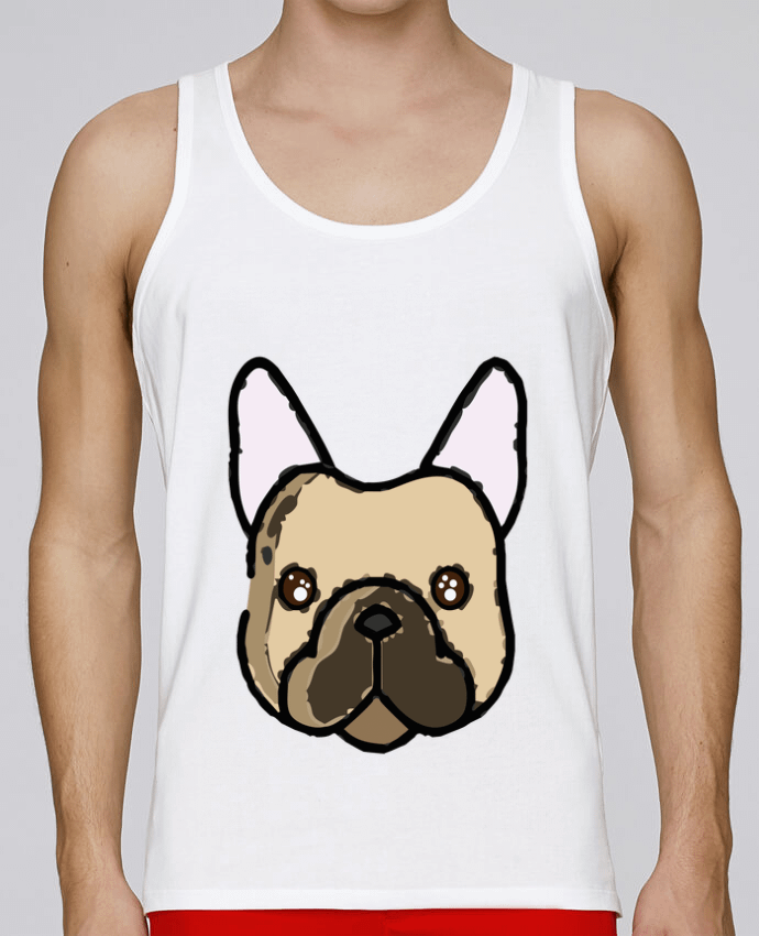 Débardeur homme bouledogue par Tosca_33 100% coton bio