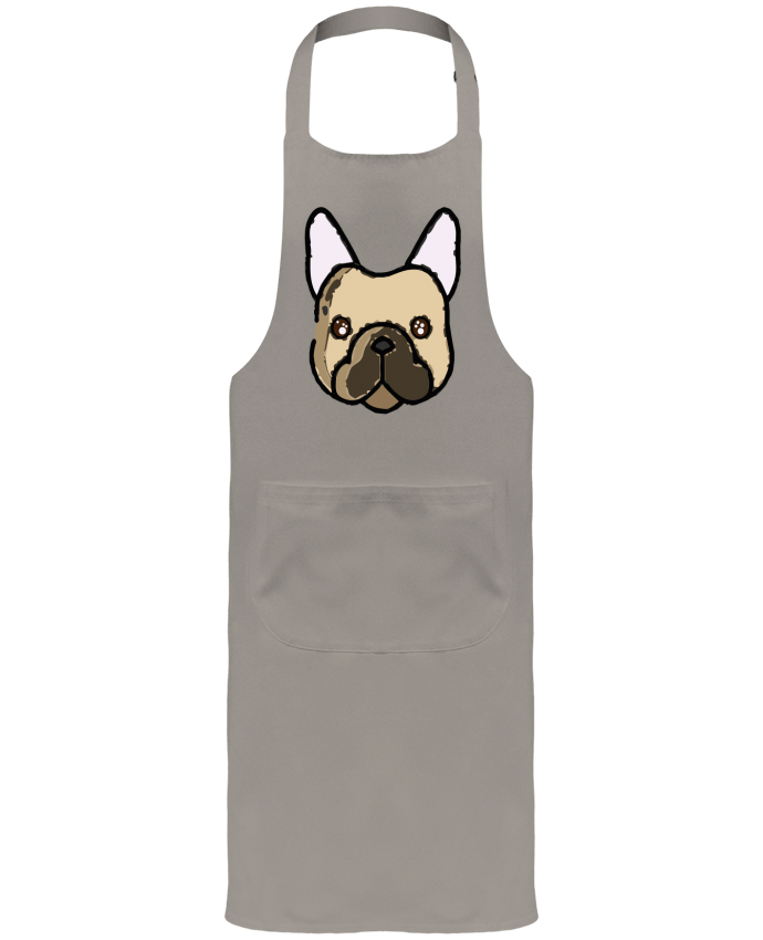 Tablier avec poches bouledogue par Tosca_33