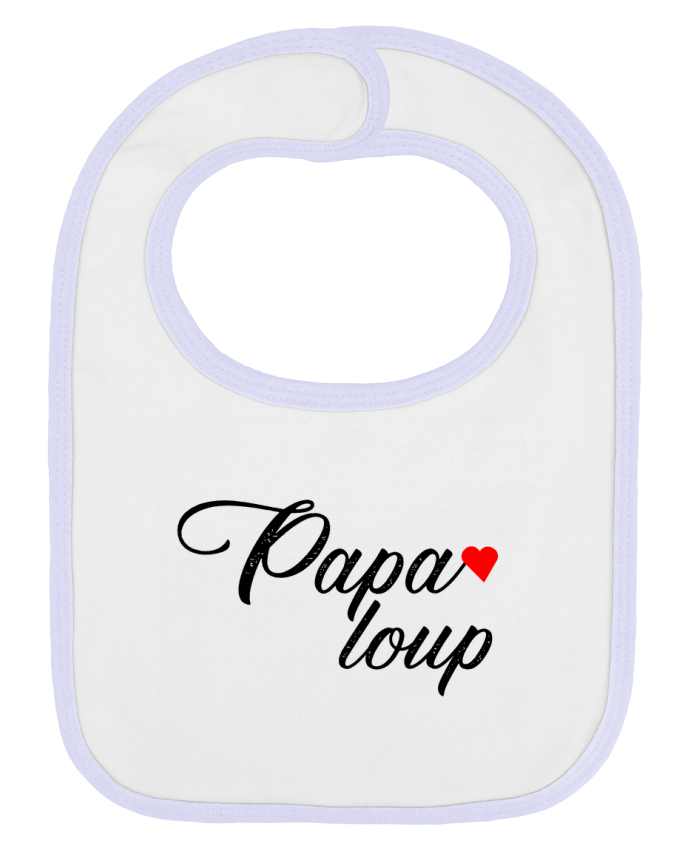 Bavoir bébé uni papa loup par Tosca_33