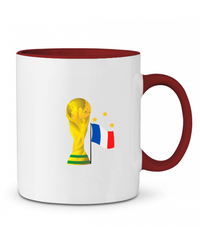 Mug bicolore Coupe du monde 3 étoiles FMTdesigner