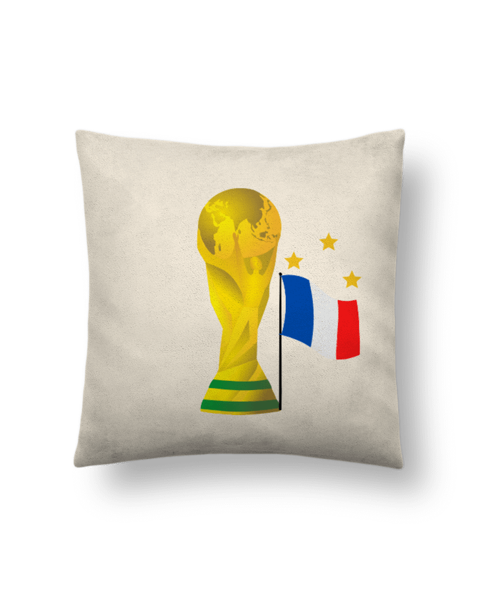 Coussin suédine Coupe du monde 3 étoiles par FMTdesigner