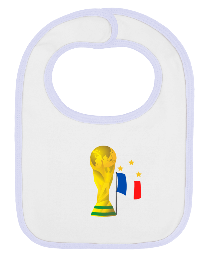 Bavoir bébé uni Coupe du monde 3 étoiles par FMTdesigner