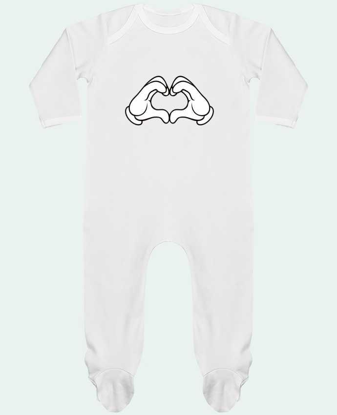 Baby Sleeper long sleeves Contrast LOVE Signe by Freeyourshirt.com