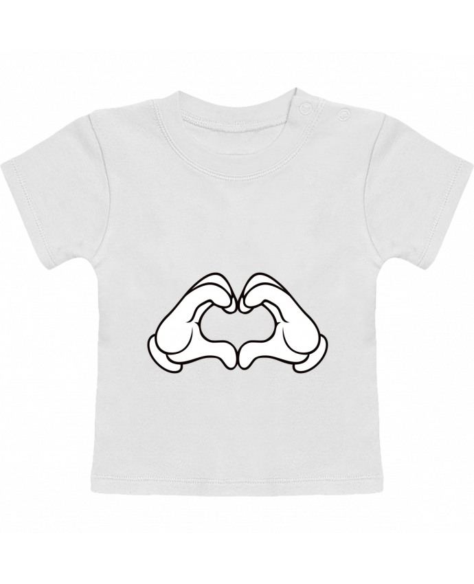 T-shirt bébé LOVE Signe manches courtes du designer Freeyourshirt.com