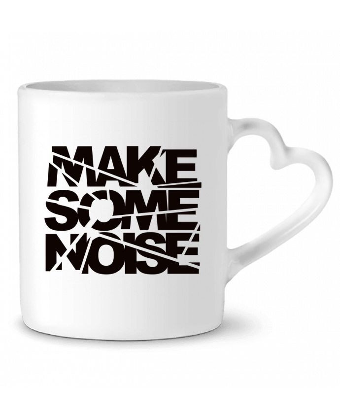 Mug coeur Make Some Noise par Freeyourshirt.com