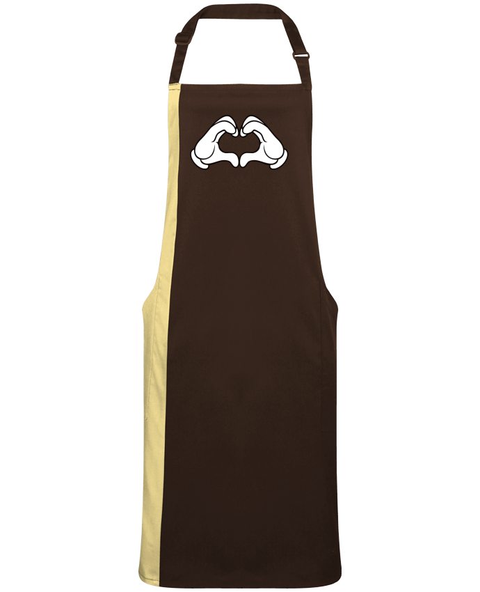 Two-tone long Apron LOVE Signe by  Freeyourshirt.com