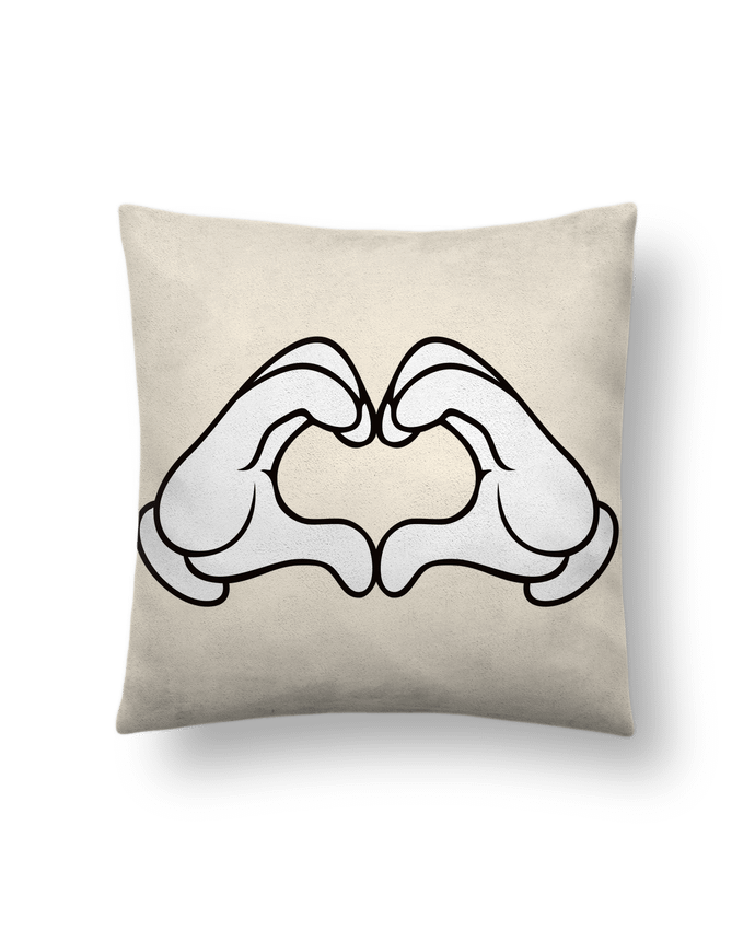 Coussin suédine LOVE Signe par Freeyourshirt.com