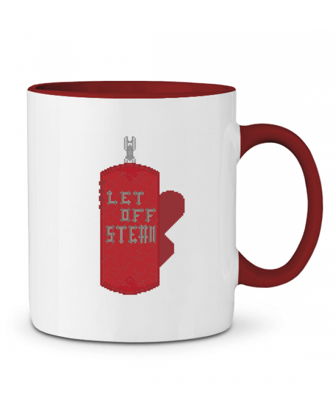 Mug bicolore LET OFF STEAM Santiaguen