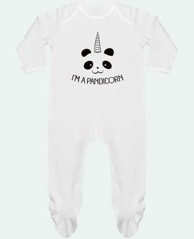 Body Pyjama Bébé I'm a Pandicorn par Freeyourshirt.com