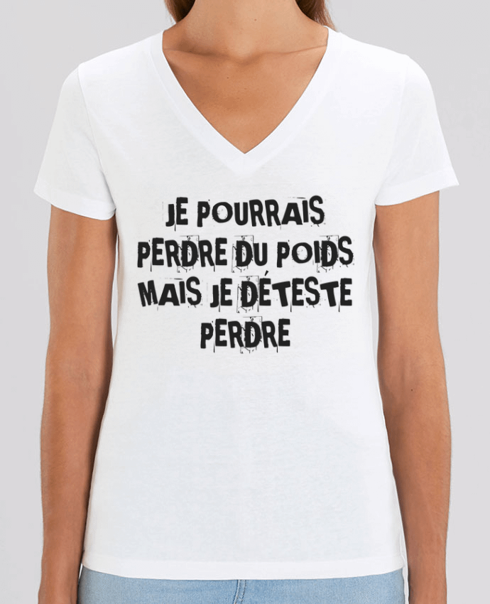 Women V-Neck T-shirt Stella Evoker Régime Par  Rickydule