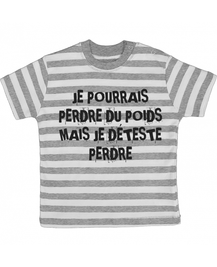 Tee-shirt bébé à rayures Régime par Rickydule