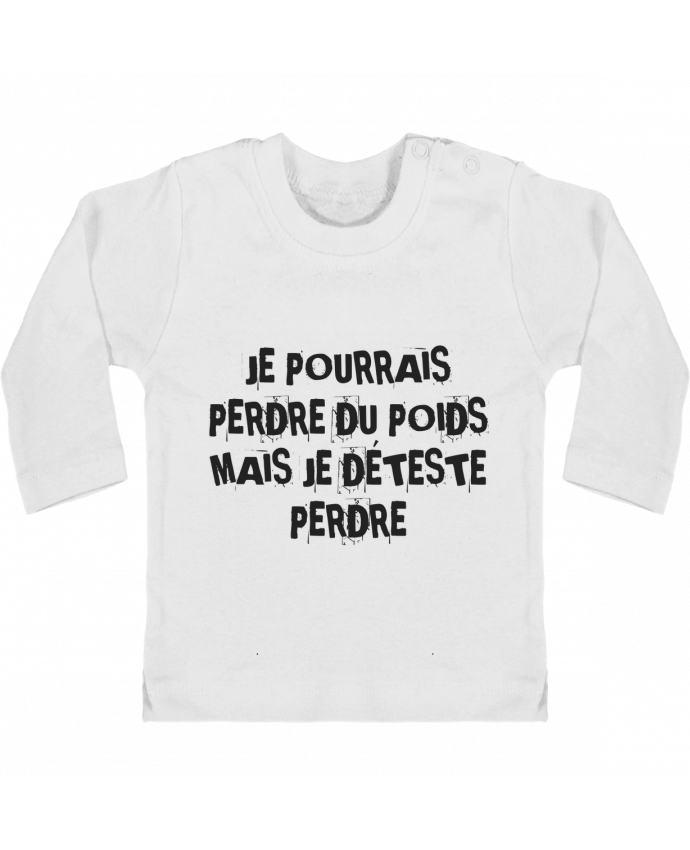 Camiseta Bebé Manga Larga con Botones  Régime manches longues du designer Rickydule