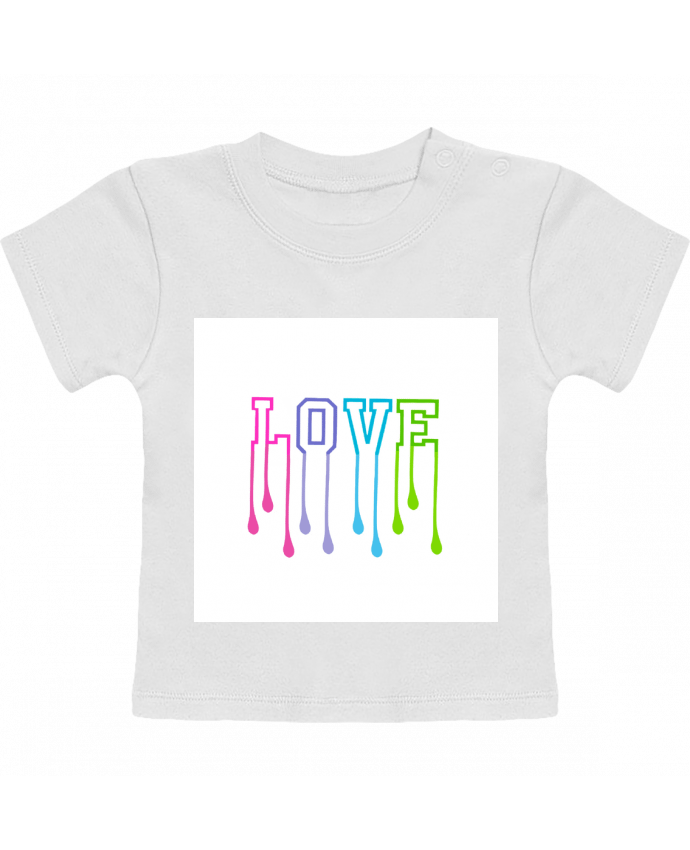 T-shirt bébé Love fondant manches courtes du designer 4,sinon rien 