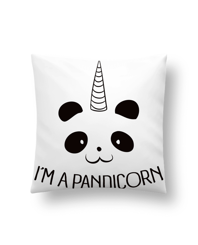 Cushion synthetic soft 45 x 45 cm I'm a Pandicorn by Freeyourshirt.com