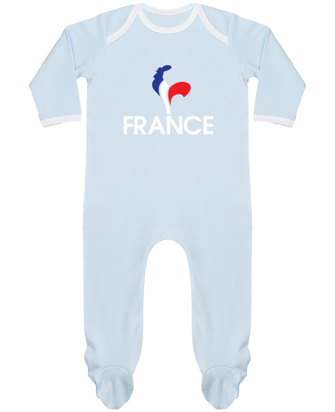 Baby Sleeper long sleeves Contrast France et Coq by Freeyourshirt.com