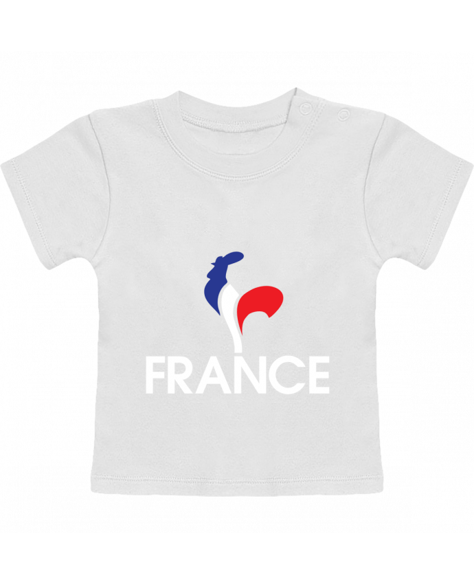 T-shirt bébé France et Coq manches courtes du designer Freeyourshirt.com