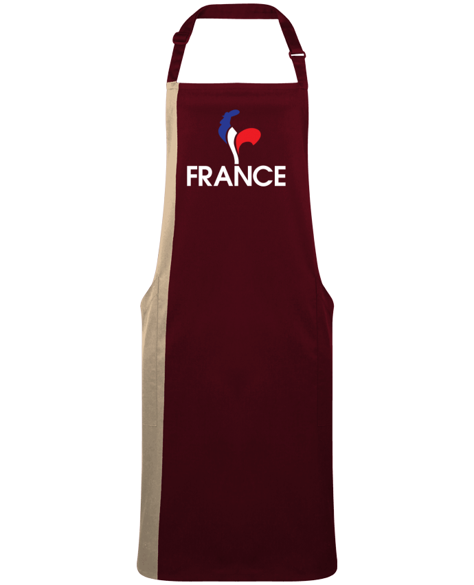 Tablier bicolore France et Coq par  Freeyourshirt.com