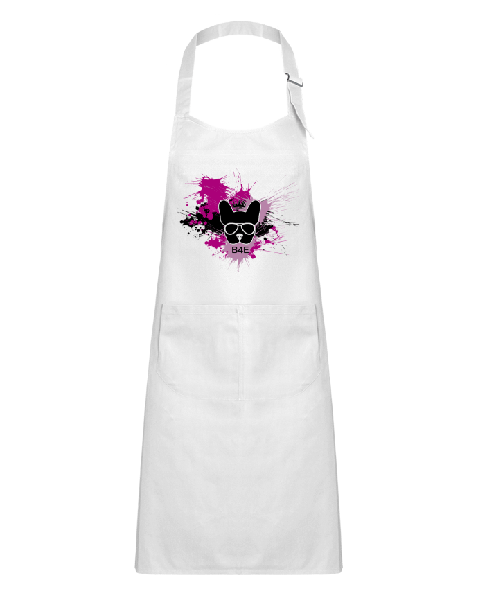 Tablier Enfant Bouledogue rose peinture par Toncadeauperso