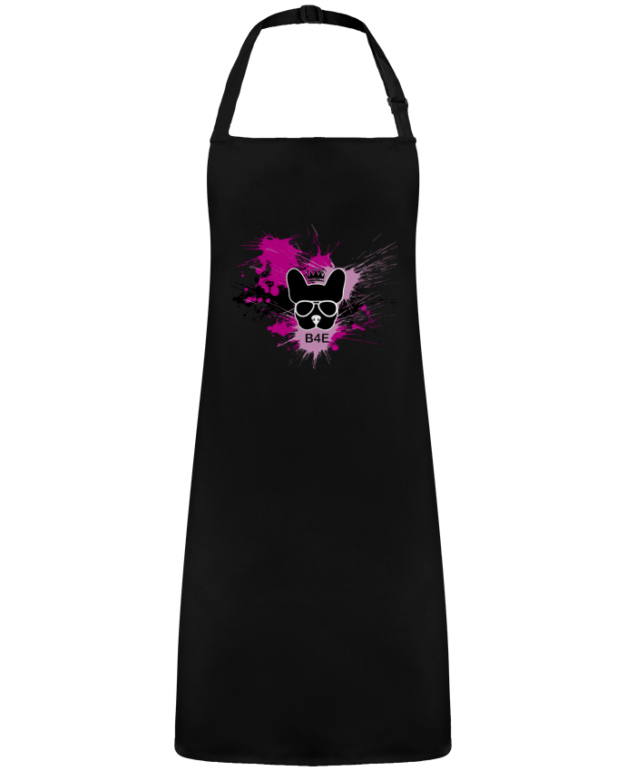 Tablier Bouledogue rose peinture par  Toncadeauperso