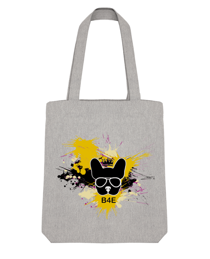 Tote Bag Stanley Stella Bouledogue Français jaune peinture par Toncadeauperso 