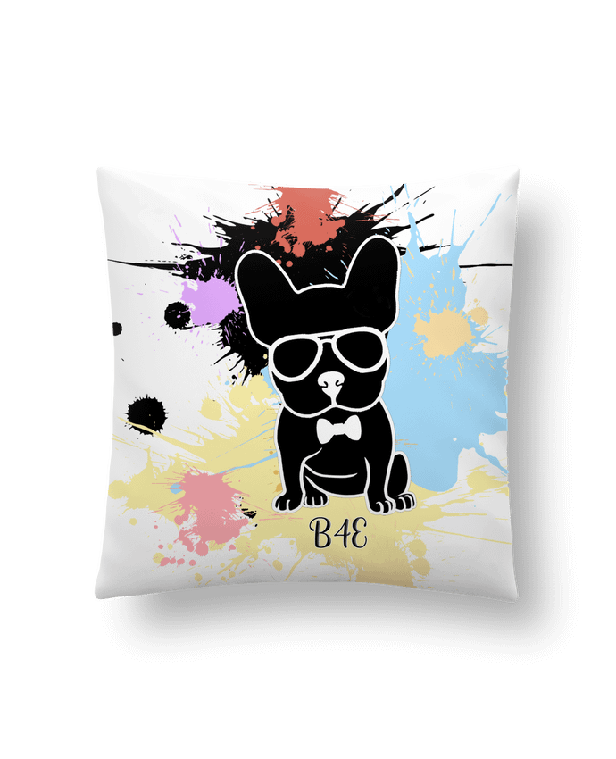 Coussin Bouledogue peinture diverses par Toncadeauperso