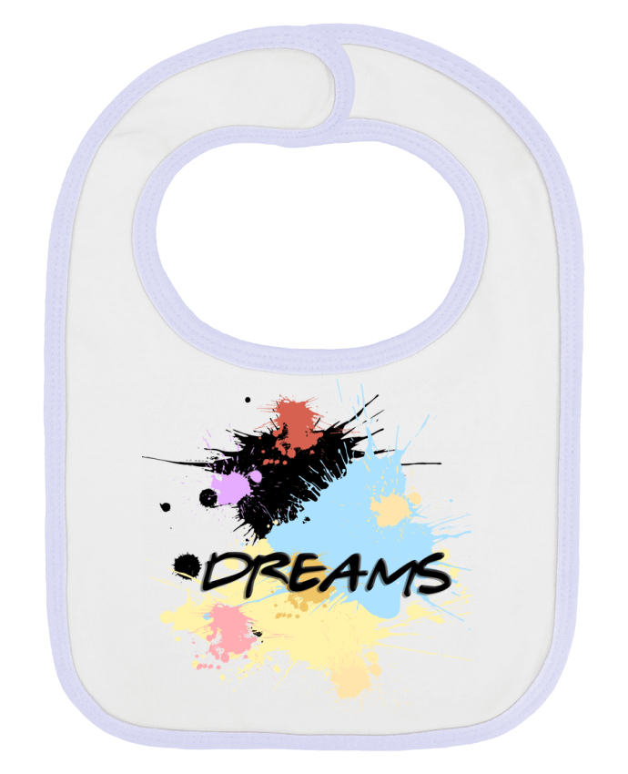 Bavoir bébé uni Dreams paint - rêves peinture par Toncadeauperso