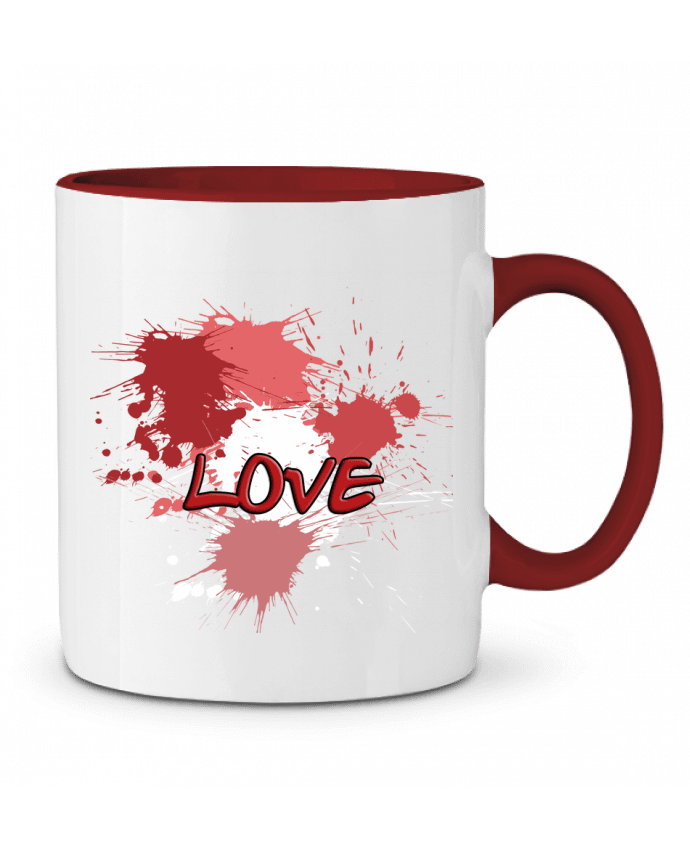 Mug bicolore Love - Amour Toncadeauperso