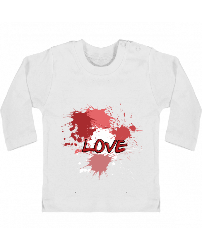 T-shirt bébé Love - Amour manches longues du designer Toncadeauperso