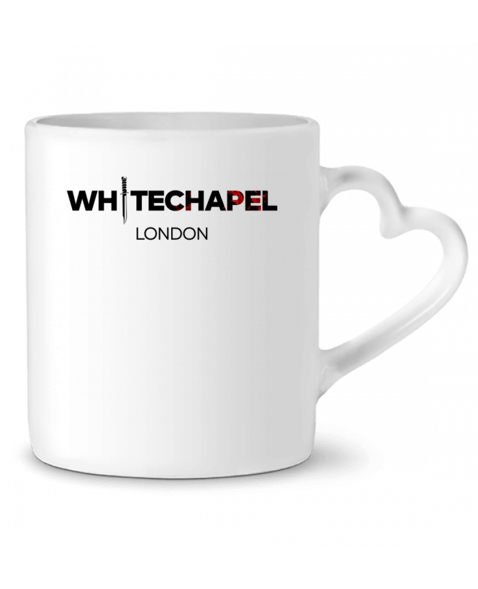 Mug coeur Whitechapel London par Lamouchenoire