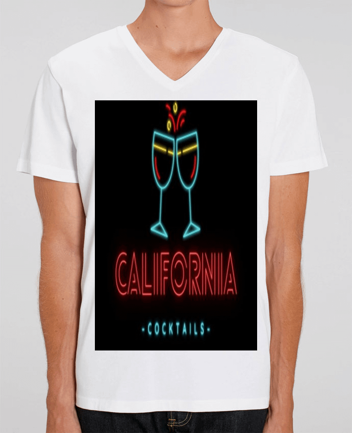T-shirt homme CALIFORNIA cocktails par ilyaseedit