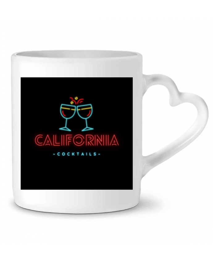 Mug coeur CALIFORNIA cocktails par ilyaseedit