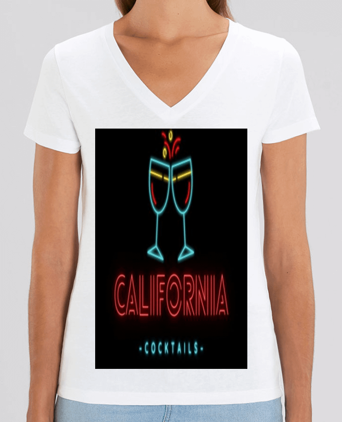 Tee-shirt femme CALIFORNIA cocktails Par  ilyaseedit