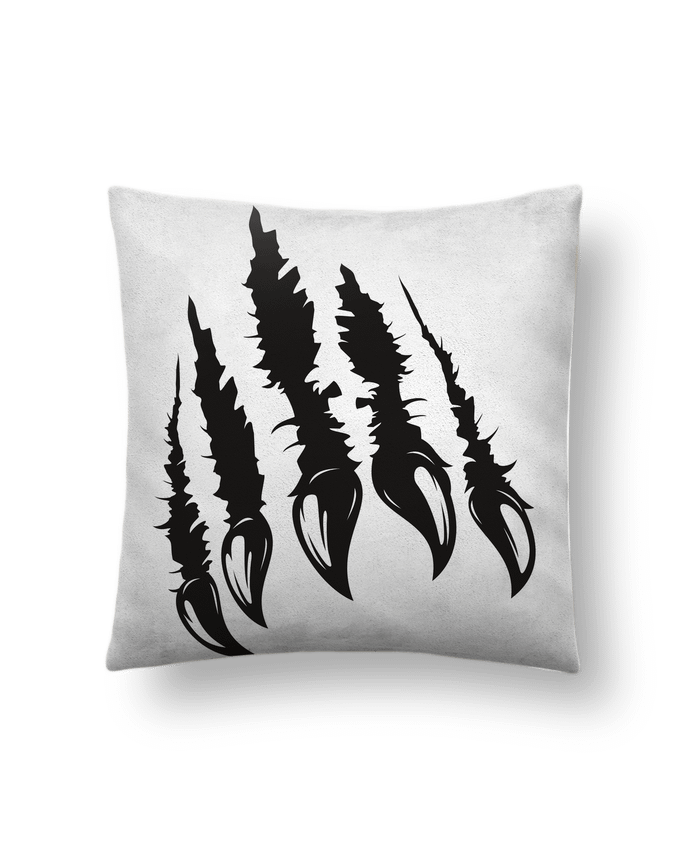 Coussin suédine Griffes par jibo
