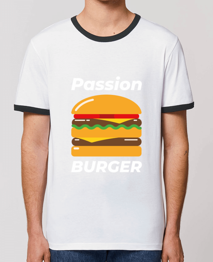 T-shirt Passion burger par Mademoiselle Polly