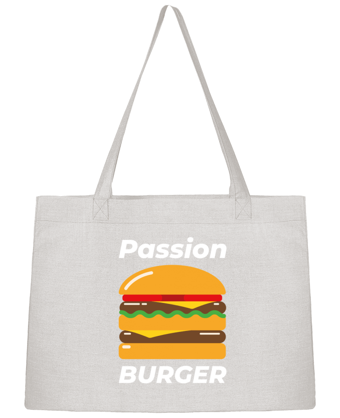 Sac Shopping Passion burger par Mademoiselle Polly