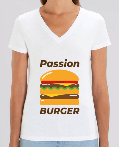 Tee-shirt femme Passion burger Par  Mademoiselle Polly