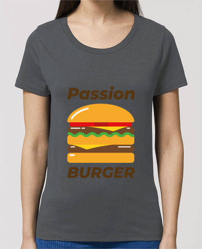 T-shirt Femme Passion burger par Mademoiselle Polly